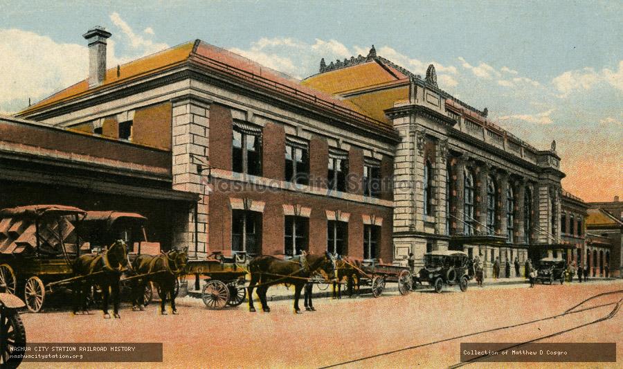 Postcard: Union Depot, Troy, New York